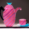 Cup of Tea for Mr. H 2009 Hot Glass Components fused & cold worked in Steel Base 325x420x8.jpg